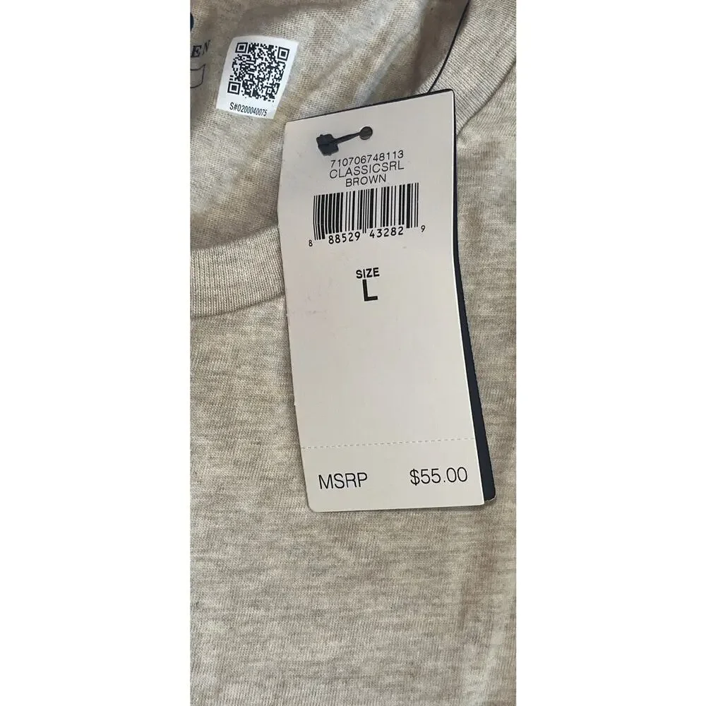Polo Ralph Lauren Men's L Custom Slim Fit Light Brown Heather T Shirt NWT